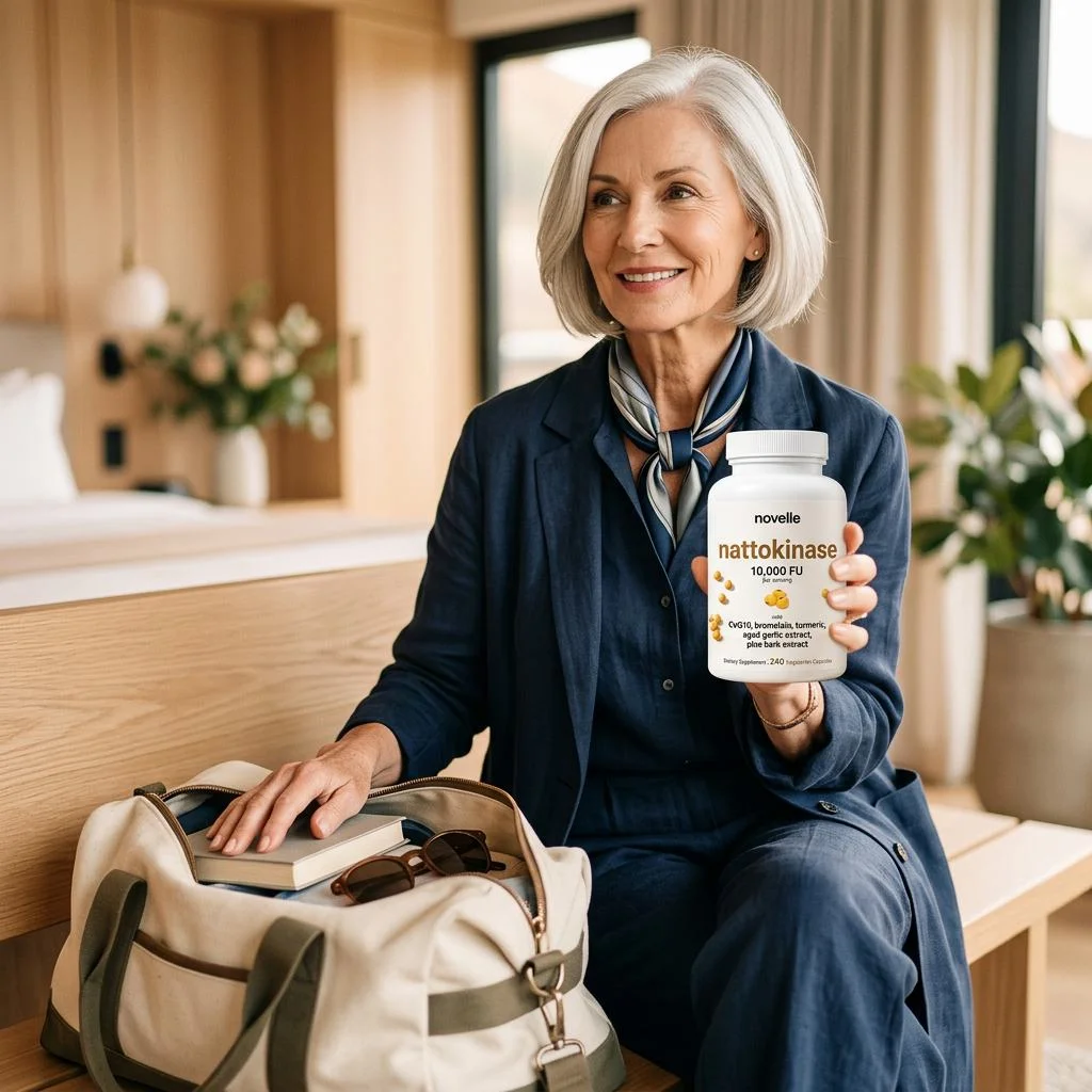 Yvonne B. holding Novelle Nattokinase
