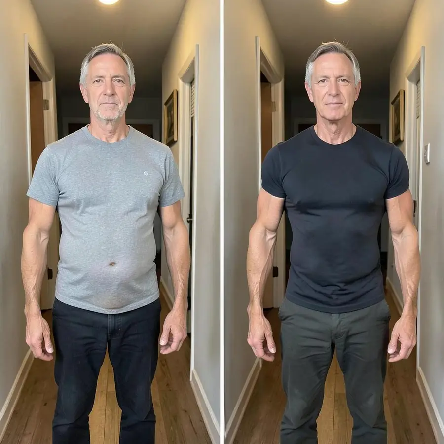 Robert K. before and after using Amino Core