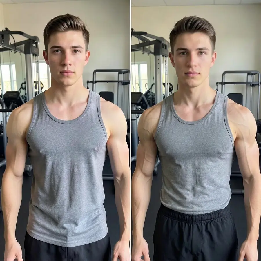 Tyler M. before and after using Amino Core